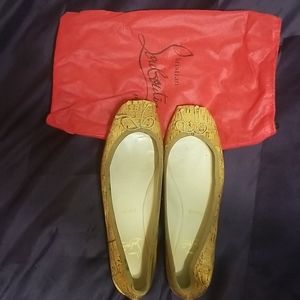 100% Authentic Louboutin Cork Flats